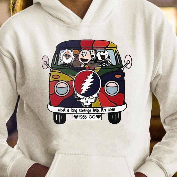 Snoopy And The Peanut Dancing Beer Lover What A Long Strange Trip It's Been shirt