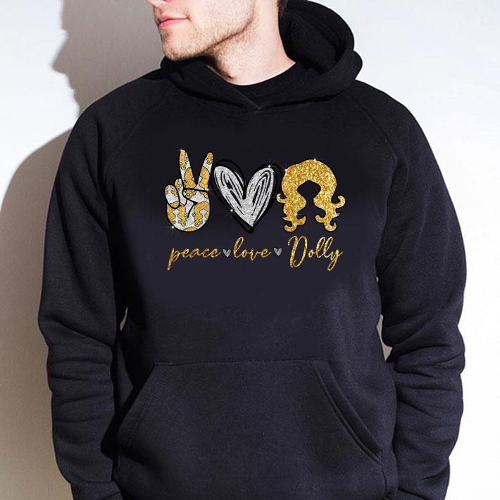 Glitter Peace Love Dolly Parton shirt