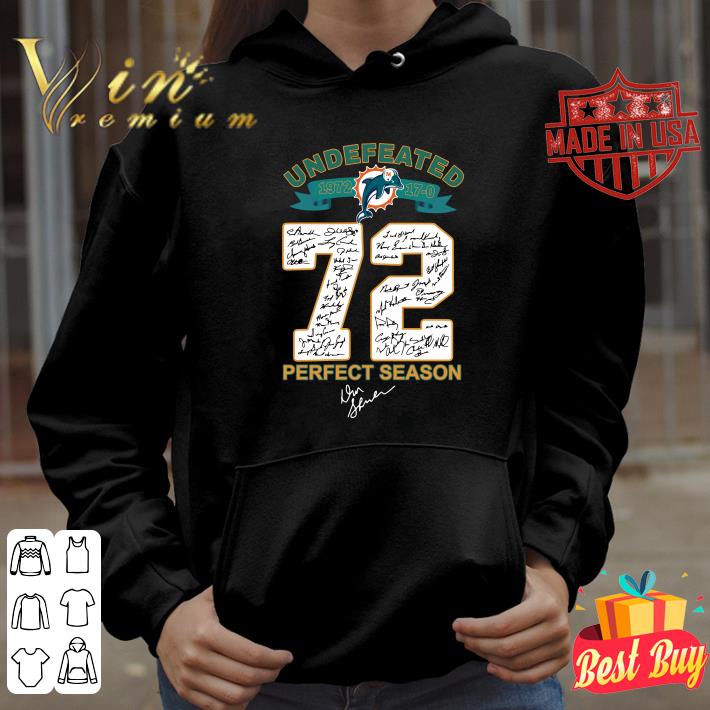 Miami Dolphins Undefeated 1972 Perfect Season Signatures shirt