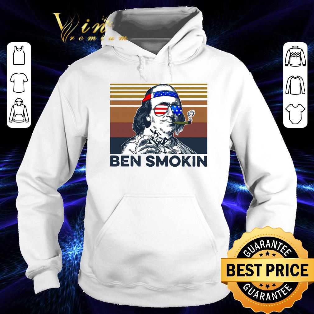 Official Vintage Ben Smokin Benjamin Franklin Independence Day shirt