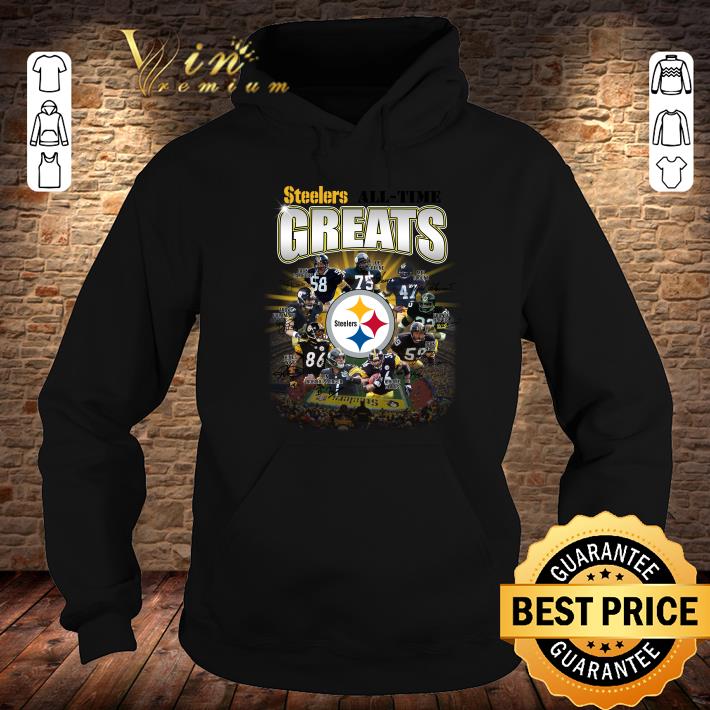 Steelers all time greats signatures shirt