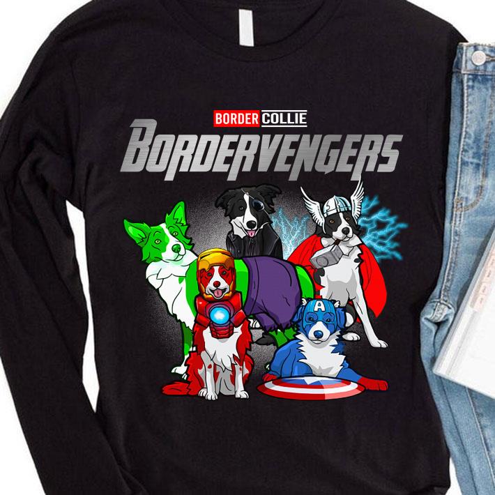 Bordervengers Border Collie And Avengers Dog Lover Marvel Dog shirt