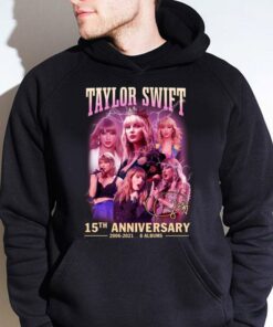 2021 Official Taylor Swift 15th anniversary 2006-2021 8 albums signature shirt, Fearless 7