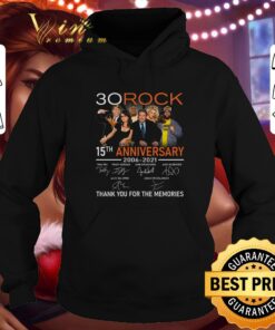 Original 30 Rock 15th anniversary 2006-2021 signatures thank you for the memories shirt 7