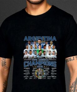 Official Argentina Copa America Champions 2021 Signatures Thank You For The Memories Leo Messi Shirt 6