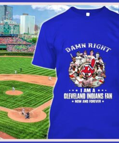 Funny Damn Right I Am A Cleveland Indians Fan Now And Forever Signatures MLB Shirt 5