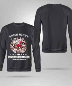 Funny Damn Right I Am A Cleveland Indians Fan Now And Forever Signatures MLB Shirt 7