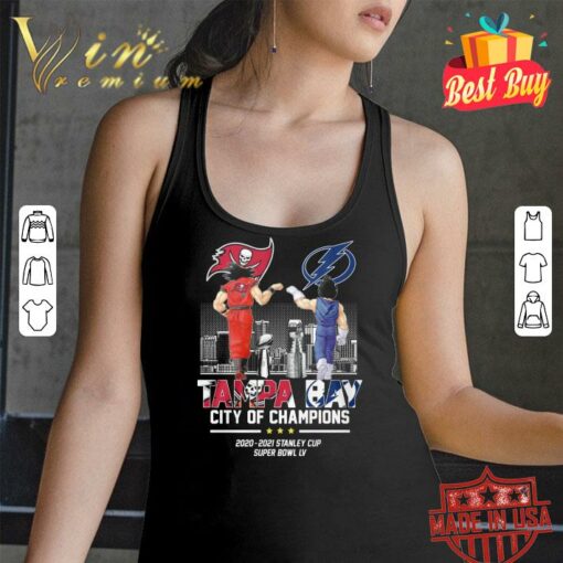 Official Dragon Ball Z Son Goku Vegeta Lightning Buccaneers Tampa Bay City Of Champions 2020-2021 Stanley Cup Super Bowl LV Shirt 3