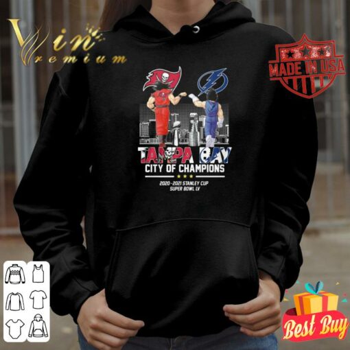 Official Dragon Ball Z Son Goku Vegeta Lightning Buccaneers Tampa Bay City Of Champions 2020-2021 Stanley Cup Super Bowl LV Shirt 4