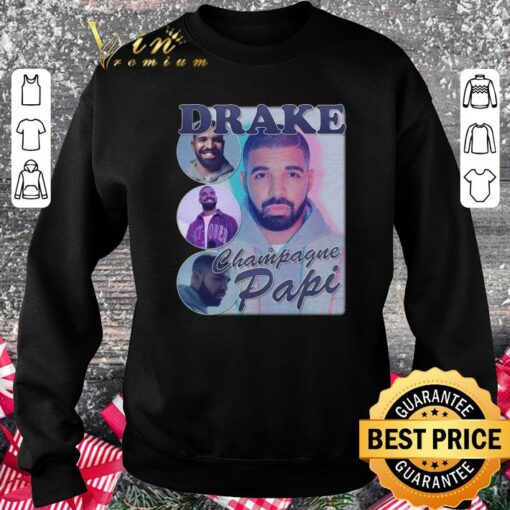 Funny Drake Champagne Papi Hip Hop Bootleg Rapper Vintage Style Shirt 3