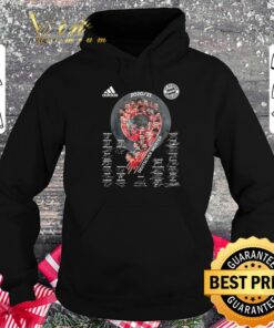 Funny FC Bayern Muchen 2020-2021 Deutscher Meister signatures adidas shirt 7