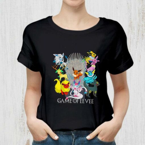 Official Game of Eevee Pokemon Evolutions Eevee Mega Evolve shirt 2