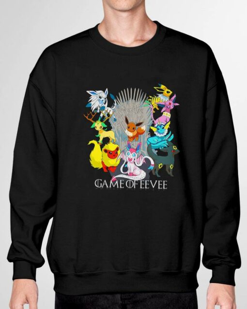 Official Game of Eevee Pokemon Evolutions Eevee Mega Evolve shirt 3