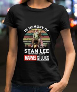 Best In memory of Stan Lee signature november 12 2018 Marvel Studios vintage sunset shirt 5