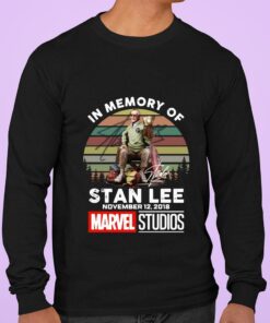 Best In memory of Stan Lee signature november 12 2018 Marvel Studios vintage sunset shirt 6