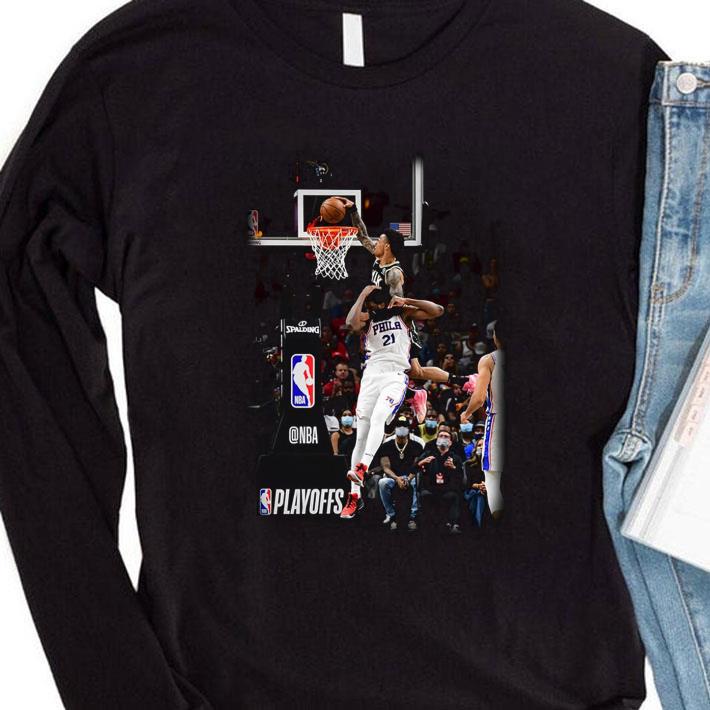 John Collins dunk on embiid NBA Atlanta Hawks shirt