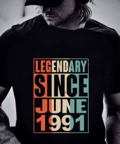 Awesome Legendary Since June 1991 Vintage 28 Yrs Old Birthday shirt 5