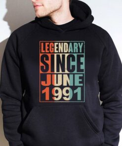 Awesome Legendary Since June 1991 Vintage 28 Yrs Old Birthday shirt 7