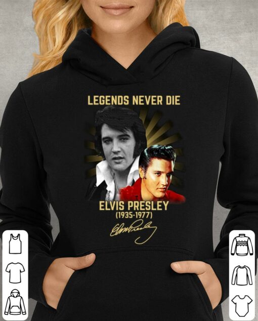 Funny Legends Never Die Elvis Presley King of Rock and Roll 1935-1977 Signature Shirt 4