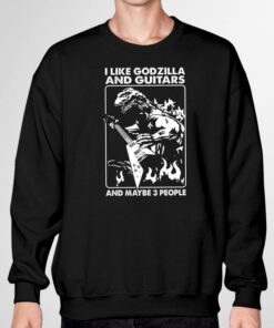 Metallica I Like Godzilla And Guitars And Maybe 3 People Shirt 6