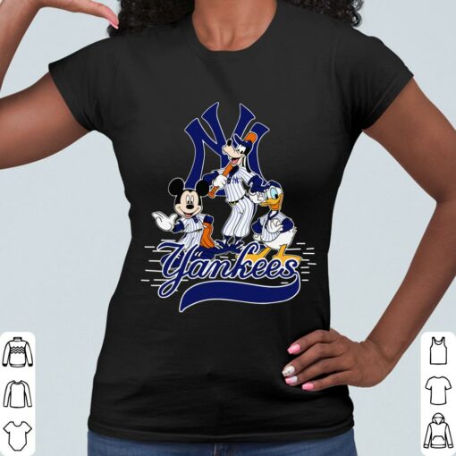 New York Yankees Mickey Mouse Goofy Donald Duck Shirt, New York Yankees Shirt, Mickey and Friends 2