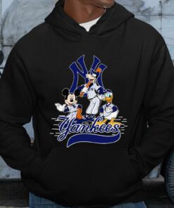 New York Yankees Mickey Mouse Goofy Donald Duck Shirt, New York Yankees Shirt, Mickey and Friends 6