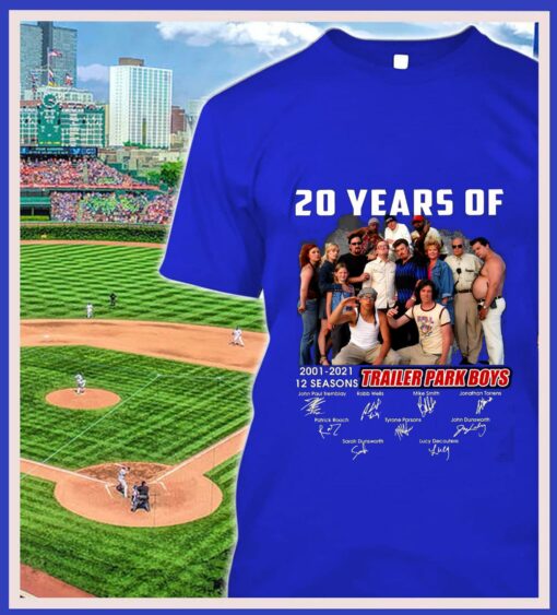 Hot Official 20 years of Trailer Park Boys 2001-2021 12 seasons signatures shirt 2