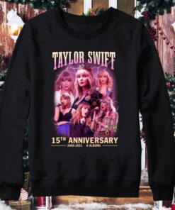 Official Taylor Swift 15th anniversary 2006-2021 8 albums signature shirt 7
