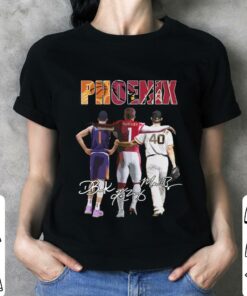 Official Phoenix Sports Teams Phoenix Suns Arizona Cardinals Arizona Diamondbacks Signatures Shirt 6