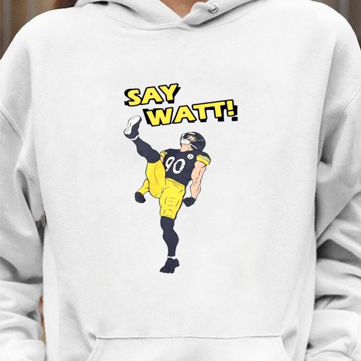 Say Watt Electrician Gifts Graduation Gifts Lineman Electrical Engineer Shirt