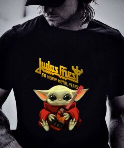 Funny Star Wars Baby Yoda Judas Priest 50 Heavy Metal Years shirt 5
