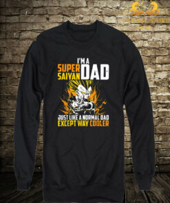 Super Saiyan Funny dad vegeta Sweatshirt
