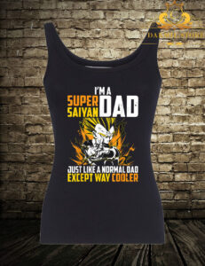 Super Saiyan Funny dad vegeta Tank Top