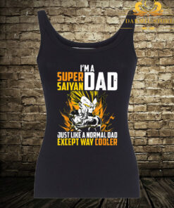 Super Saiyan Funny dad vegeta Tank Top