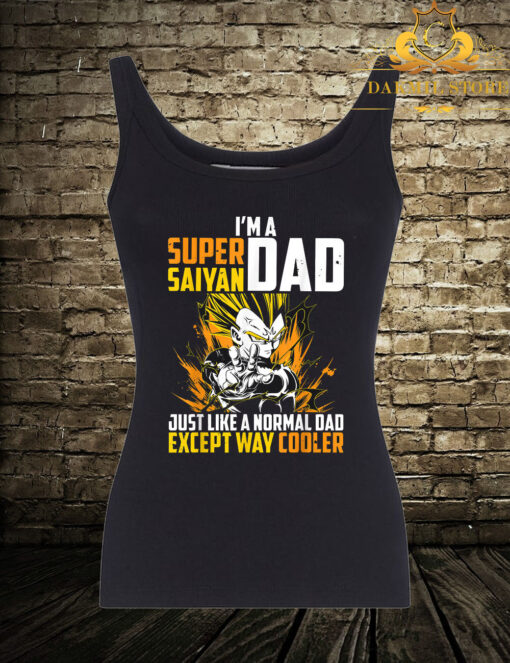 Super Saiyan Funny dad vegeta Tank Top