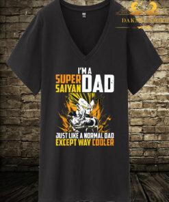Super Saiyan Funny dad vegeta V Neck