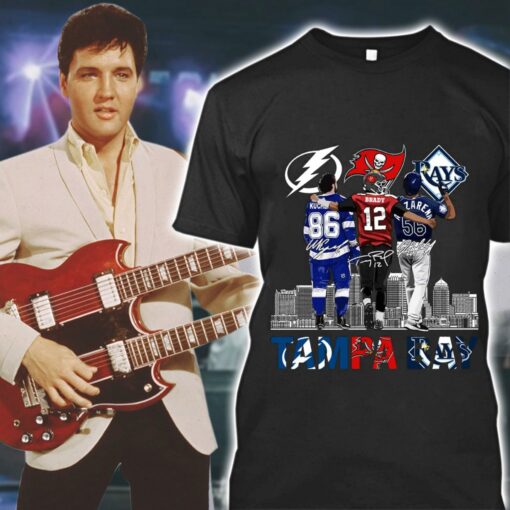 Tampa Bay City Of Champions TB Lightning TB Buccaneers Tom Brady TB Rays Signatures Shirt 1