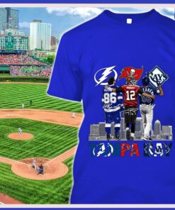 Tampa Bay City Of Champions TB Lightning TB Buccaneers Tom Brady TB Rays Signatures Shirt 5