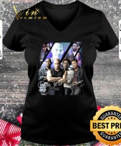 Hot The Fast And The Furious Signatures Dominic Toretto Han Lue Roman Pearce Tej Parker Shirt 5