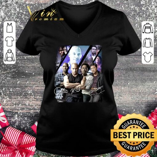 Hot The Fast And The Furious Signatures Dominic Toretto Han Lue Roman Pearce Tej Parker Shirt 2