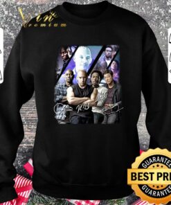 Hot The Fast And The Furious Signatures Dominic Toretto Han Lue Roman Pearce Tej Parker Shirt 6