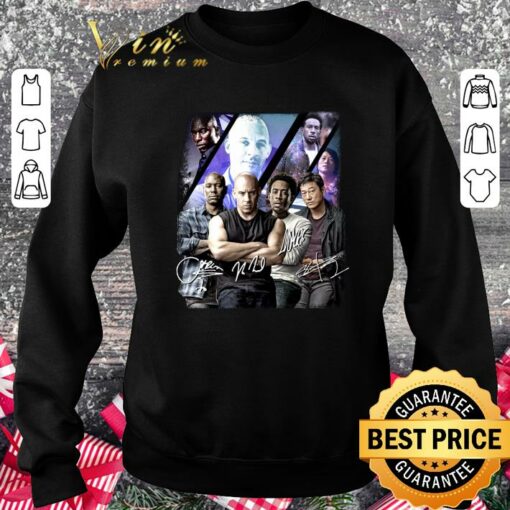 Hot The Fast And The Furious Signatures Dominic Toretto Han Lue Roman Pearce Tej Parker Shirt 3
