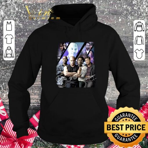Hot The Fast And The Furious Signatures Dominic Toretto Han Lue Roman Pearce Tej Parker Shirt 4