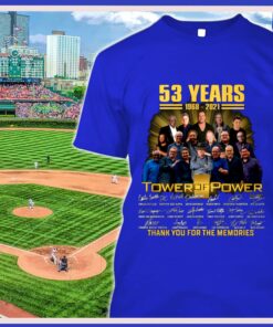 Tower of Power 53 years 1968-2021 signatures thank you for the memories shirt 5