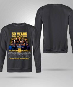 Tower of Power 53 years 1968-2021 signatures thank you for the memories shirt 7