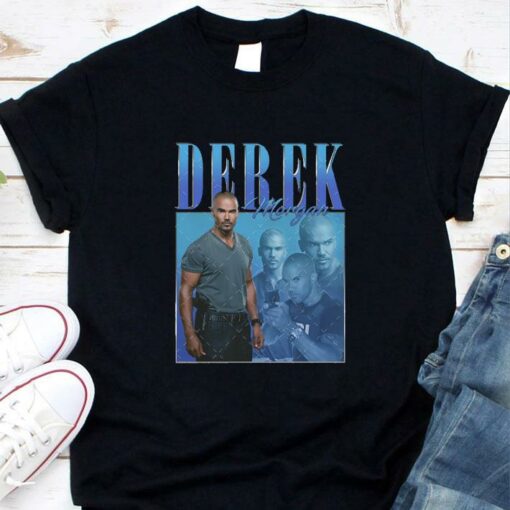 Hot Vintage Derek Morgan Criminal Minds TV Series Homage T-shirt 1