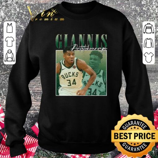 Best Vintage Giannis Antetokounmpo Milwaukee Bucks T-Shirt 3