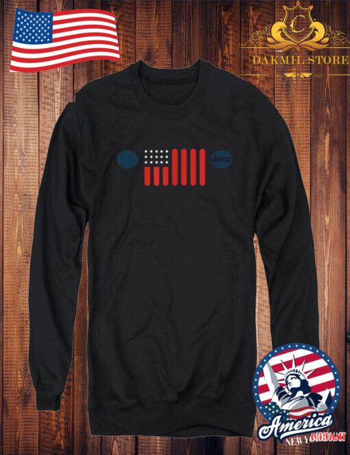 Vintage Jeep WJ 4x4 American Flag Wrangler Sweatshirt