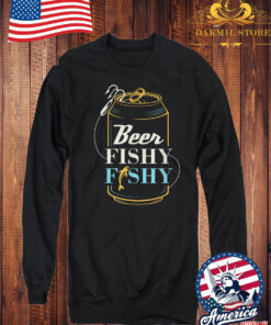 Vintage Mens Dad Fishing Shirt for Men Beer Fishy Sweatshirt