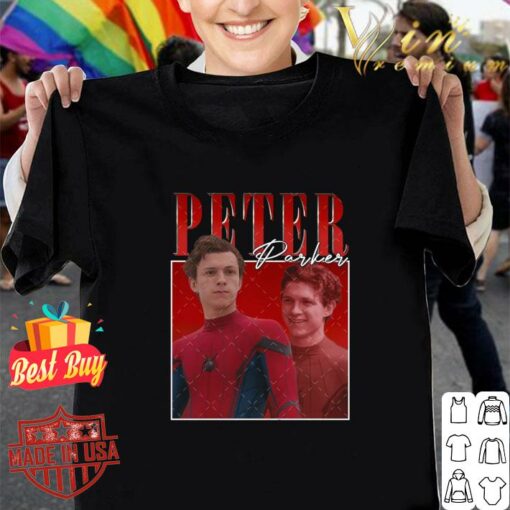 Hot Vintage Peter Parker Tom Holland Spider Man Signature Homage Shirt 1
